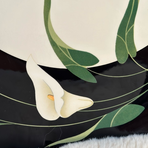 NWT RARE Vintage Sango Quadrille Semi-Porcelain 5101 Black Lillie’s plat… - Picture 2 of 6